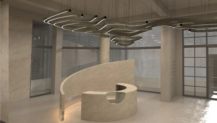 Cream Beige Limestone Interior Design